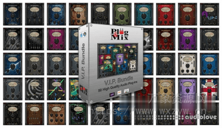 [50款精简音频插件套装] Plug and Mix VIP Bundle 4.0.0-HCiSO [MacOSX]（3.7GB）
