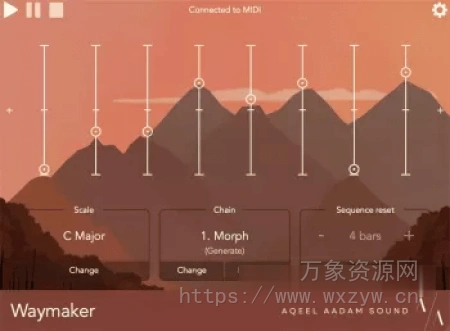 [MIDI音序器模块组合链插件]Aqeel Aadam Sound Waymaker v1.0.4 [WiN]（8.2MB）