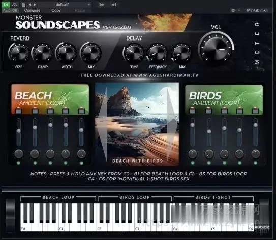 [多声部环境和SFX音效插件]Agus Hardiman Monster Soundscapes v1.2023.03 x64 VST VST3 AU [WiN, MacOSX]（1.23GB)
