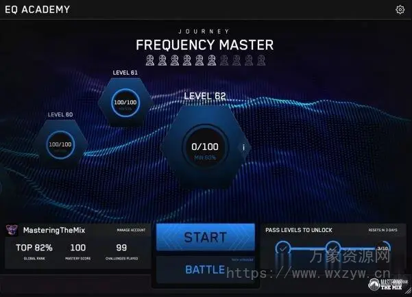 [ 终极游戏化EQ听力训练应用] Mastering The Mix EQ Academy v1.0.0 STANDALONE [WiN, MacOSX]（0.5GB+1GB）
