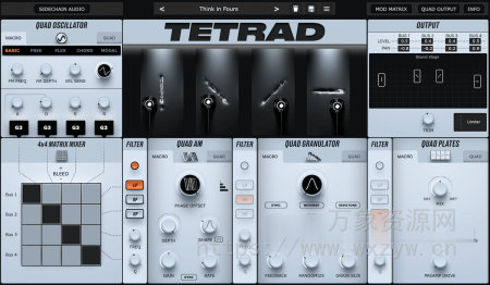 [物理建模合成器]Physical Audio Tetrad v1.0.2-TeamCubeadooby [WiN]（6.8MB）
