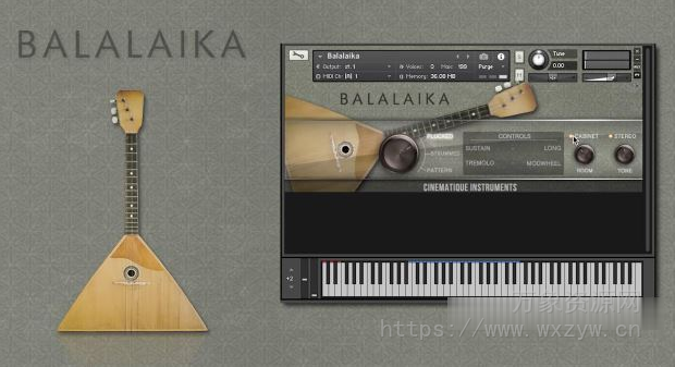 [俄罗斯巴拉莱卡琴三角琴音源]Cinematique Instruments Balalaika v2 [KONTAKT]（21MB）