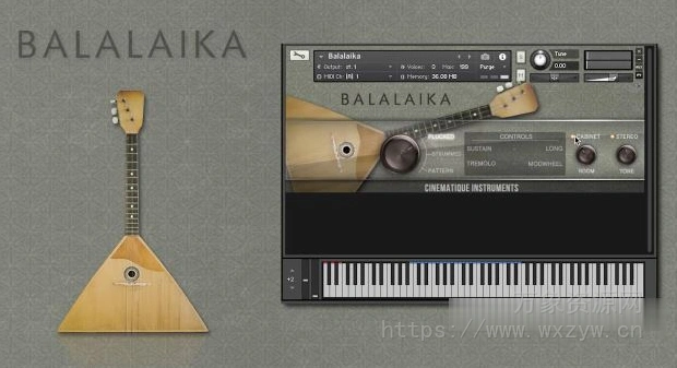 [俄罗斯巴拉莱卡琴三角琴音源]Cinematique Instruments Balalaika v2 [KONTAKT]（21MB）