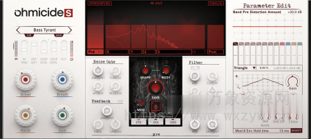 [多模式多频段失真效果器]OhmForce Ohmicide[S] v1.0.0 U2B [MacOSX]（110MB）
