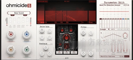 [多模式多频段失真效果器]OhmForce Ohmicide[S] v1.0.0 U2B [MacOSX]（110MB）