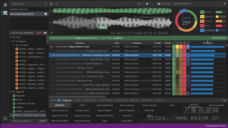 [音频分析识别分类工具]Sononym v1.5.6 [WiN, MacOSX，LiNUX ]（102MB+117MB+236MB）