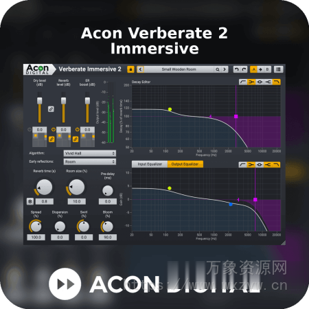 [环绕3D混响]Acon Digital Verberate Immersive 2 v2.3.2/v2.3.1 [WiN, MacOSX]（47Mb）