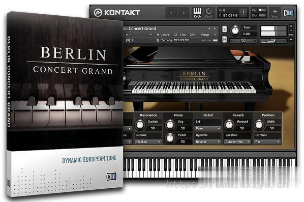[柏林音乐会三角钢琴]Native Instruments Berlin Concert Grand [KONTAKT]（5.31GB）