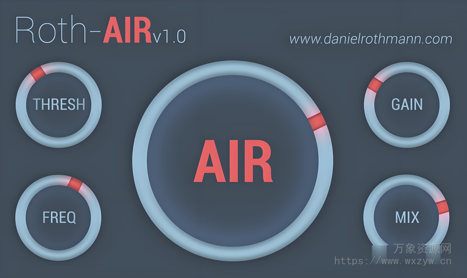 [一键提升空气感 人声磁性效果器]Daniel Rothmann Roth-AIR v1.0.4 [WiN, MacOSX]（6.24MB)