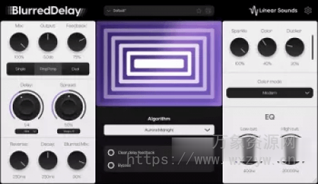 [延迟效果器] Linear Sounds BlurredDelay v1.1.1 [WiN]（35.4MB）