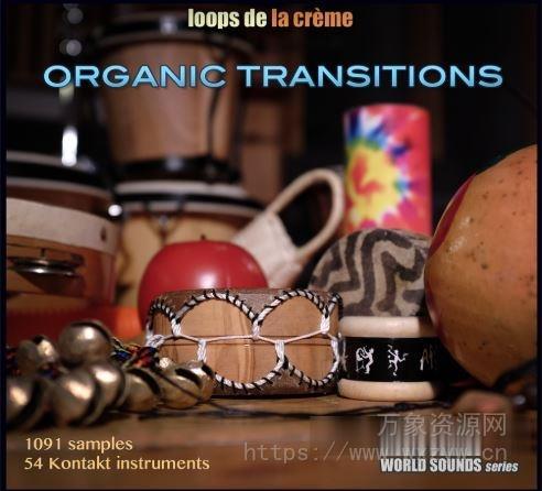 [独特异国打击乐器小打综合音源loops de la crème Organic Transition [KONTAKT]（1.74GB）