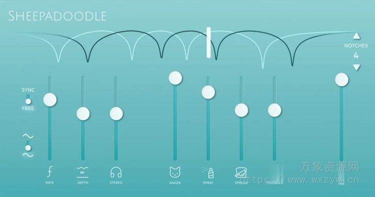 [用金钱买不到的最佳移相器]Pubbas Sheepadoodle Phaser v1.0.1 VST3 AU [WiN, MacOSX]（15MB)