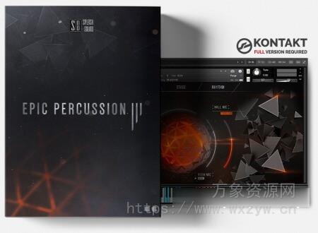 [史诗打击乐音源]Splash Sound Epic Percussion 3 [KONTAKT]（2.91GB）