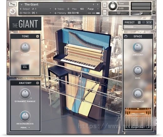 [立式钢琴精简版]Native Instruments The Giant v1.2.1 [KONTAKT]（4.01GB）