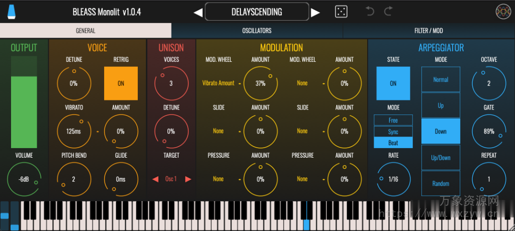 [高效的单声道合成器]BLEASS Monolit v1.4.0-TeamCubeadooby [WiN]（10MB）