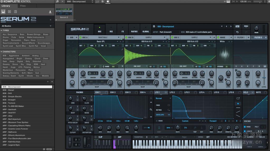 [NKS库Serum 1 和最新Serum 2 原厂预设]Freelance Soundlabs NKS Library Xfer Serum 2 v3.0.0-FANTASTiC [Synth Presets]（85MB）