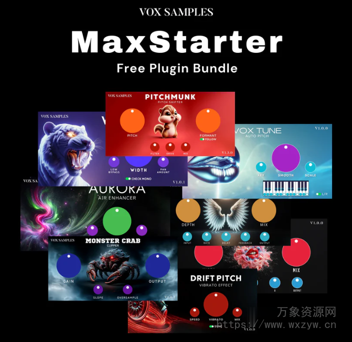 [Vox Samples系列插件合集]Vox Samples MaxStarter Plugins Bundle 2025-03 VST3 AU AAX [WiN, MacOSX]（237MB）