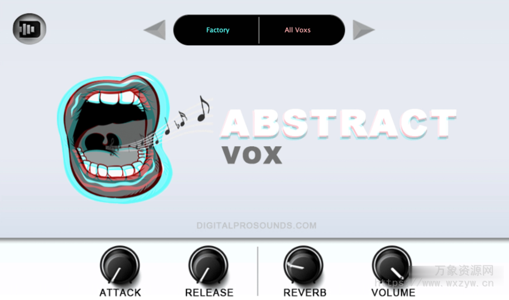 [人声采样器]Digital Pro Sounds Abstract Vox (Vocal Sampler) v1.0 x64 x86 VST AU [WiN, MacOSX]（134MB）