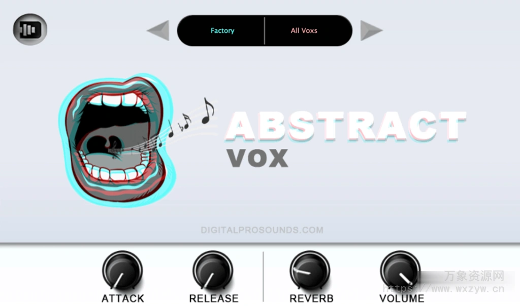 [人声采样器]Digital Pro Sounds Abstract Vox (Vocal Sampler) v1.0 x64 x86 VST AU [WiN, MacOSX]（134MB）