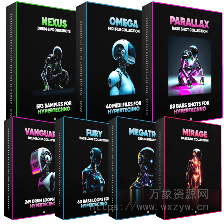 [震撼人心的Hypertechno音乐素材包]Savage Sounds Hypertechno Sample Pack [WAV, MiDi, Synth Presets]（253MB）