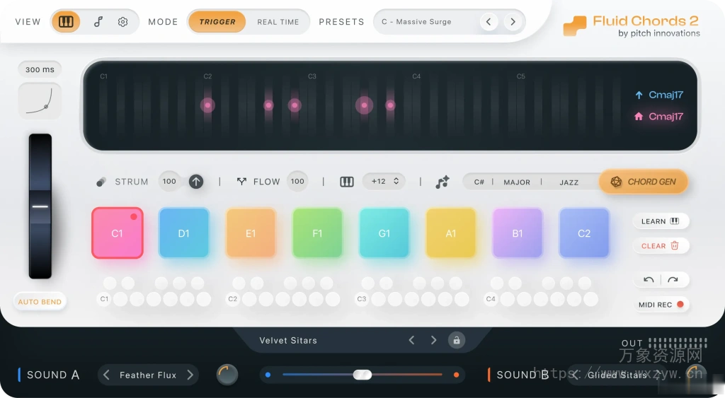 [黑科技智能和弦插件]Pitch Innovations Fluid Chords 2 v1.0.1-TeamCubeadooby [WiN]（425MB）