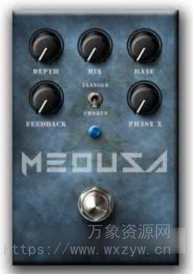 [合唱镶边效果器] Witch Pig Medusa (Chorus/Flanger) v1.1 x64 VST3 AU [WiN, MacOSX]（10MB）