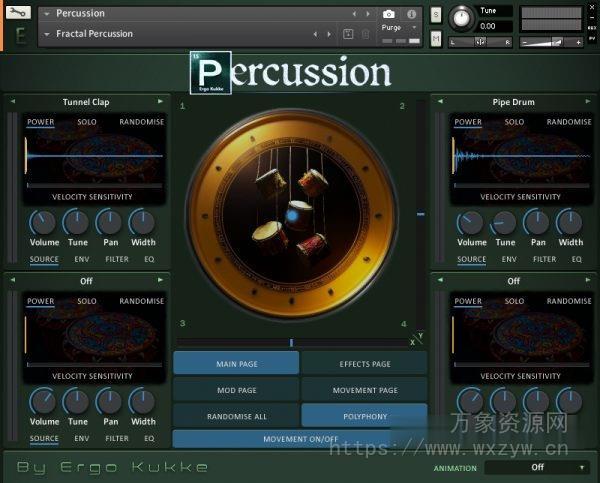 [更新：影视民族打击乐音源]Ergo Kukke Percussion FiXED [KONTAKT]（5.7GB）