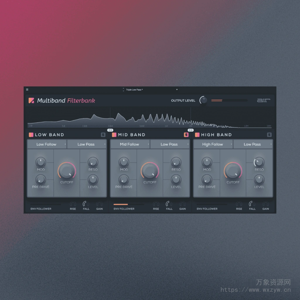 [3频段滤波器] AIR Music Technology AIR Multiband Filterbank v1.0.0.37-TeamCubeadooby [WiN]（16.6MB）