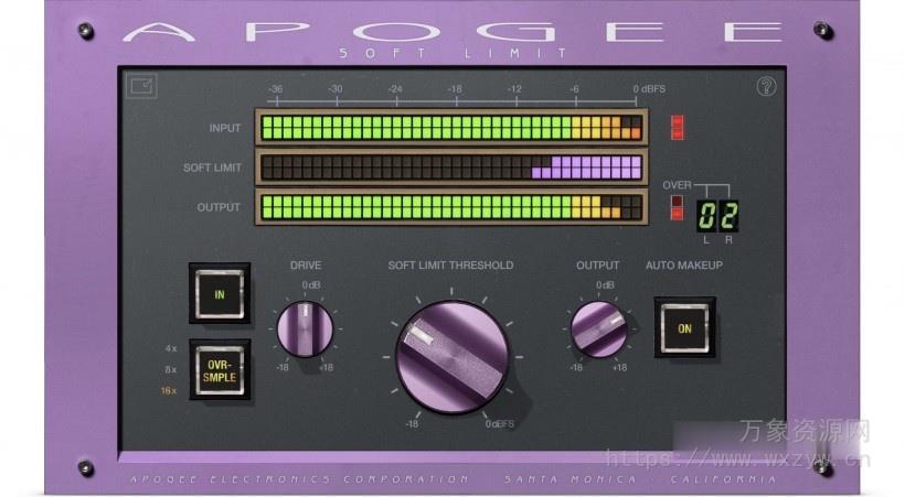 [磁带模拟插件] Apogee Soft Limit v1.0.15 [WiN, MacOSX]（120MB+40MB）