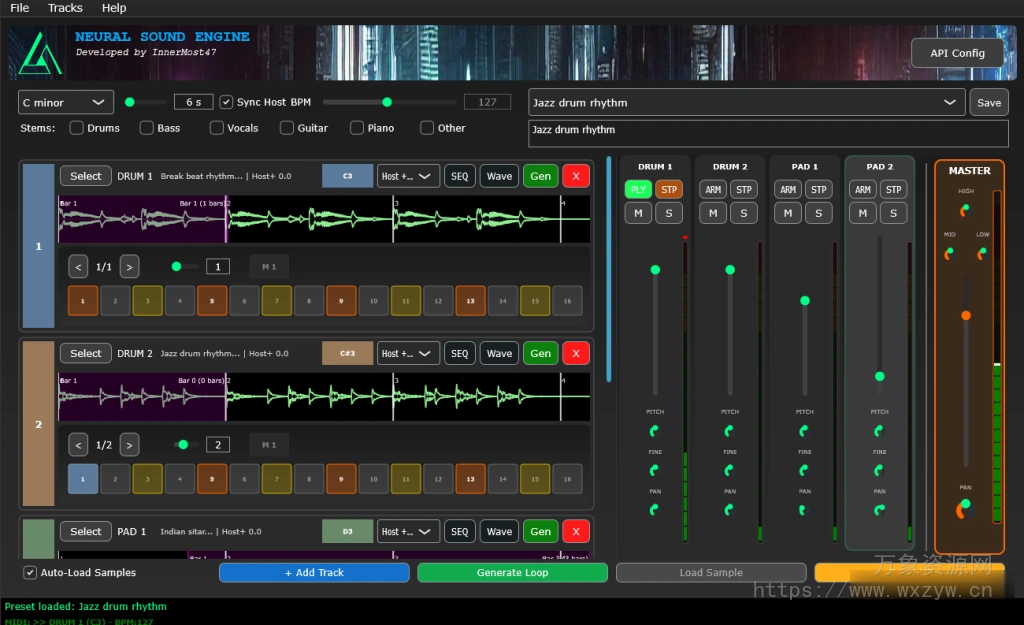 [AI驱动的VST插件] InnerMost47 Obsidian v0.4.7 (Real-time AI Music Generator For Live Performance) VST3 STANDALONE [WiN, MacOSX]（12MB)