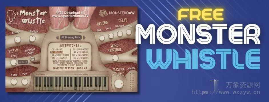 [自动化怪物口哨插件]Agus Hardiman Monster Whistle v1.2024.12 [WiN, MacOSX]（44MB）