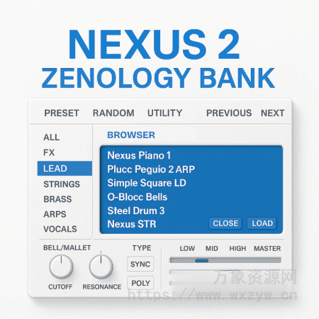 [Nexus预置电子乐]AudioVault AYE SHARK Nexus 2 Zenology Bank [Synth Presets]（174.9MB）