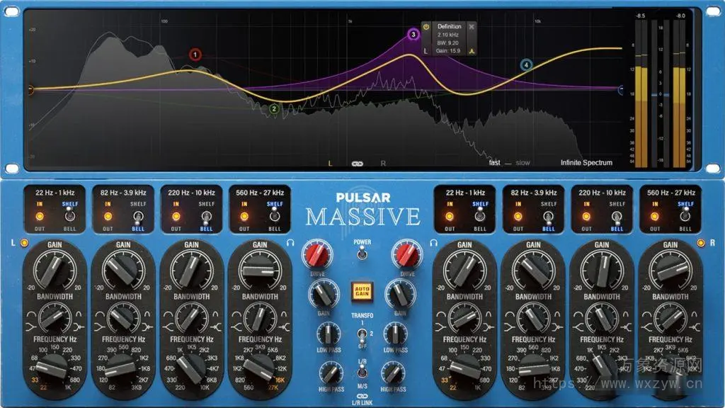 [混音母带必备无源均衡器]Pulsar Audio Pulsar Massive v1.4.4 ARM [MacOSX]（104MB）