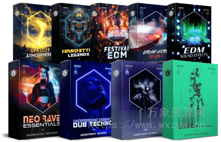 [终极泰克诺舞曲素材套装]Ghosthack Ultimate Techno Bundle 2025 [WAV, MiDi, Synth Presets]（4.52GB）