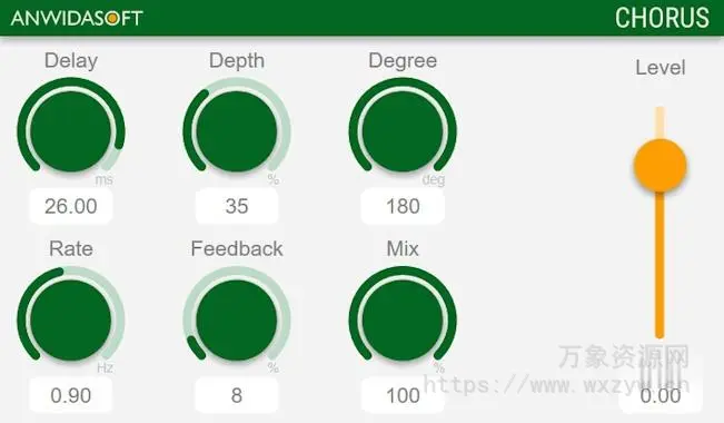 [合唱插件]Anwida Soft Chorus v3.1.0 VST3 AU FULL RETAiL [WiN, MacOSX]（6MB）