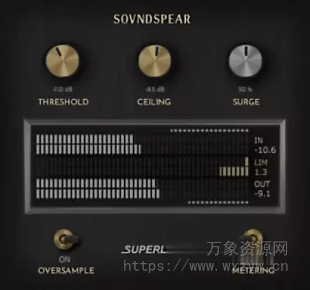 [动态和模拟温暖完美平衡 限制器]Soundspear Superlimit v1.0 [WiN, MacOSX]（4.4MB+9.9MB）