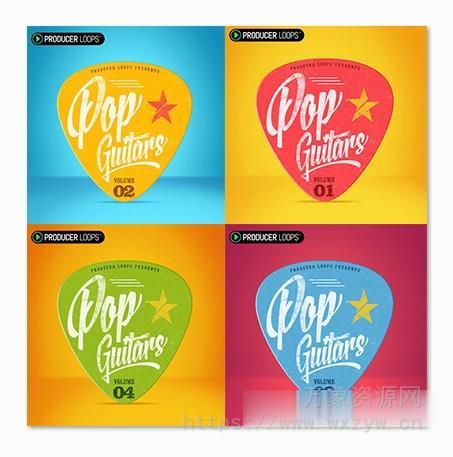 [5套流行吉他采样包合集]Producer Loops Pop Guitars Vol 1-5 MULTiFORMAT（6GB+）