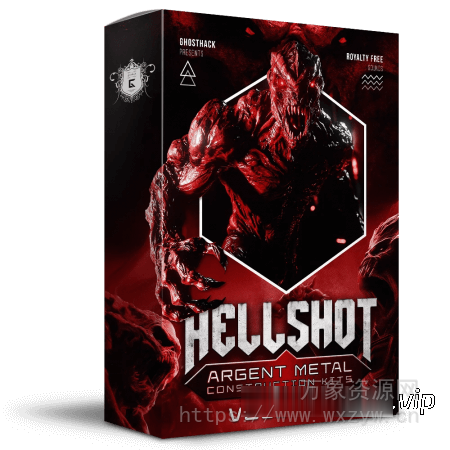 [摇滚金属素材]Ghosthack Hellshot 2 Argent Metal Construction Kits [WAV, MiDi]（0.99GB）