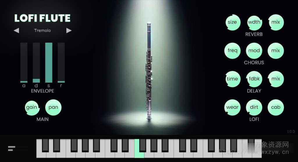 [低保真笛子] Audiolatry Lofi Flute v1.0 x64 VST VST3 AU [WiN, MacOSX]（206MB）