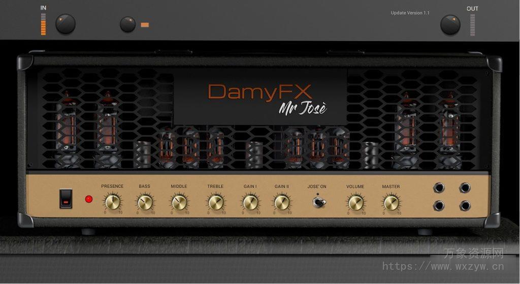 [音箱模拟器]DamyFx Mr Jose AmpSim (1987 Marshall Plexy) v1.1 VST3 [WiN]（13MB）