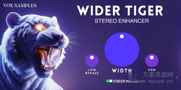 [立体声增强插件]Wider Tiger Stereo Enhancer 1.2.0 [WiN, MacOSX]（11MB）