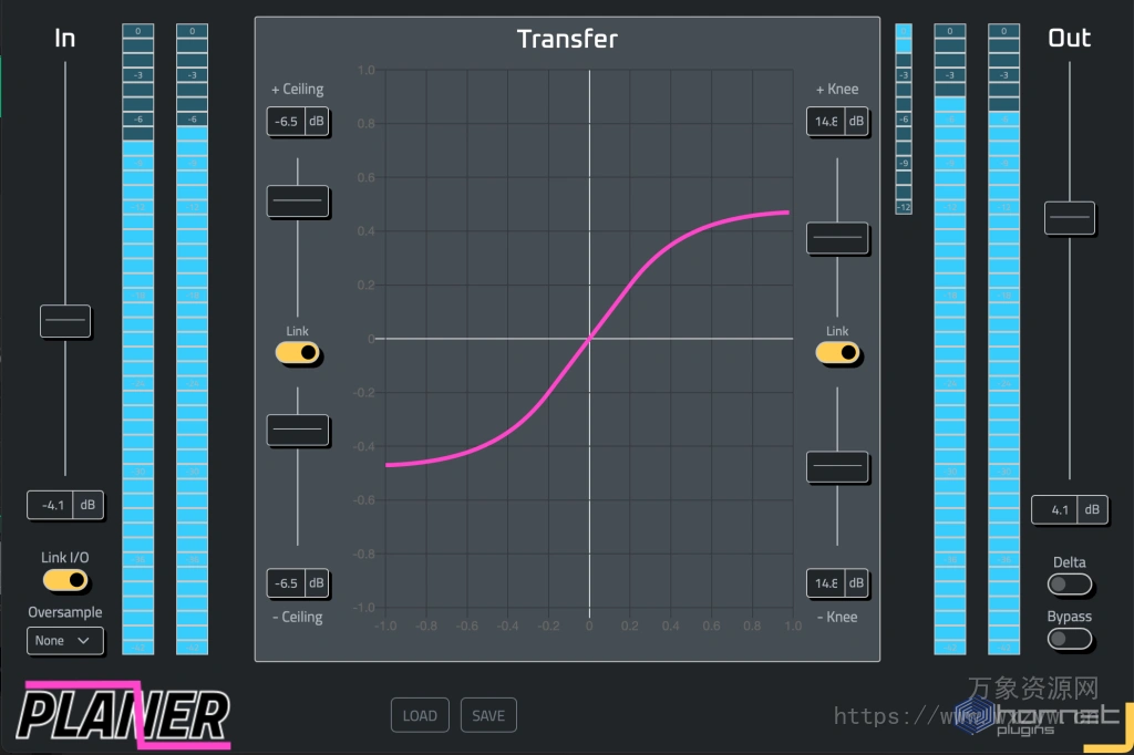 [高品质多功能音频削波插件]HoRNet Planer (Soft Clipper) v1.0.2 VST3 AU AAX [WiN, MacOSX]（17MB）