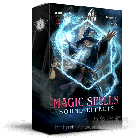 [终极魔法咒语音效包]Ghosthack Magic Spell Sound Effects [WAV]（158MB）