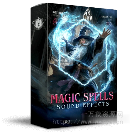 [终极魔法咒语音效包]Ghosthack Magic Spell Sound Effects [WAV]（158MB）