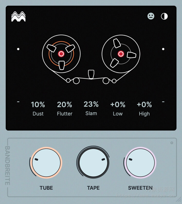 [磁带效果插件] Sinuslabs Bandbreite (Analog Tape Saturator) v1.1.0 VST3 AU [WiN, MacOSX, LiNUX]（53MB）