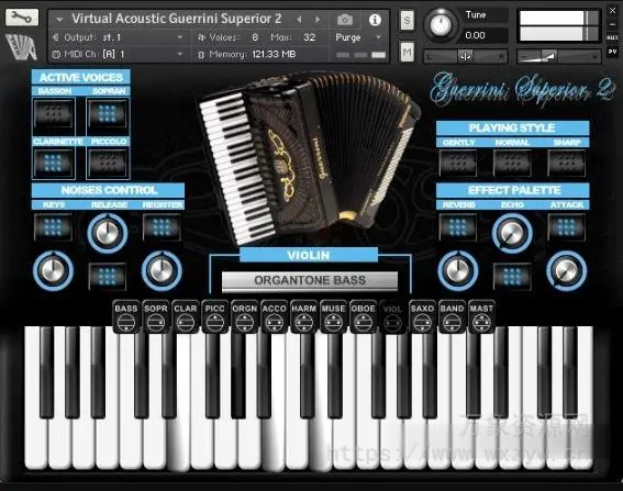[手风琴音源]Virtual Acoustic Guerrini Superior 2 [KONTAKT]（627MB）
