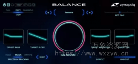 [智能自动曲线塑形均衡器] Zynaptiq BALANCE v1.0.2 [WiN]（47.7MB）
