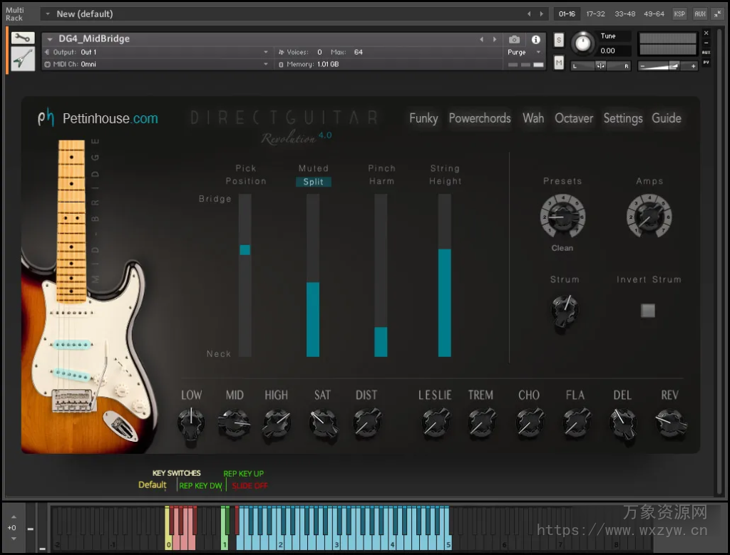 [传统多层采样吉他音源]Pettinhouse Direct Guitar 4 [KONTAKT]（2.8GB）