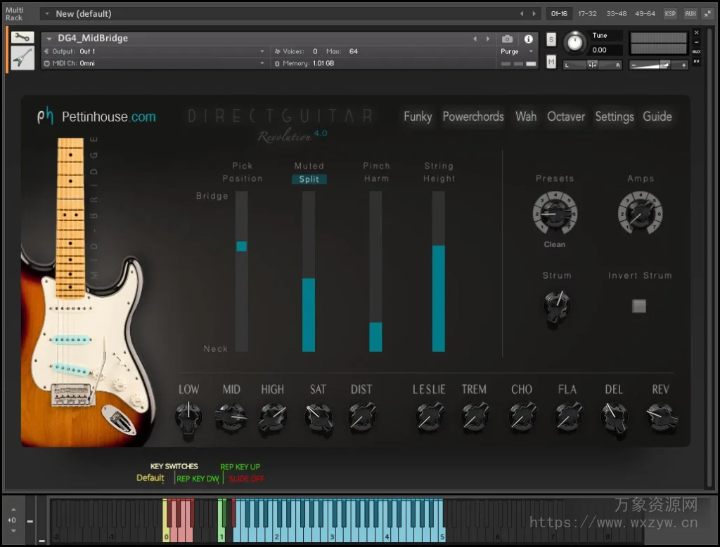 [传统多层采样吉他音源]Pettinhouse Direct Guitar 4 [KONTAKT]（2.8GB）