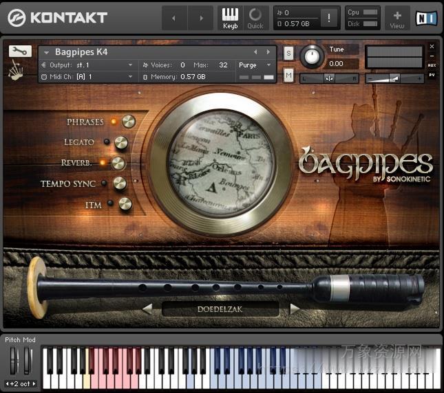 [苏格兰风笛音源]Sonokinetic Bagpipes [KONTAKT]（1.77GB）
